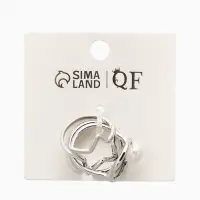 Набор колец 3 шт "Новый стиль" космос, размер МИКС, цвет белый в серебре