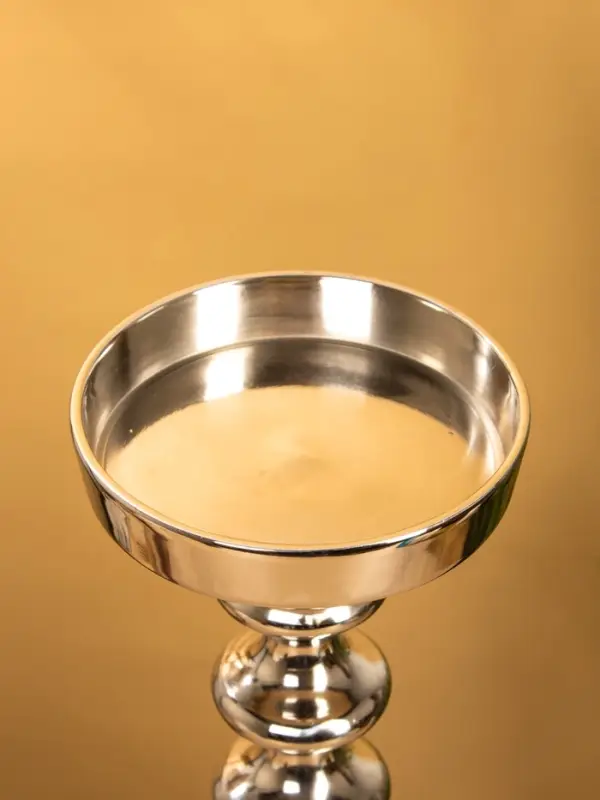 Подсвечник Подсвечник "Кубок" 13х13х43 см, алюминий, цв. серебро