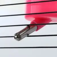 Поилка для клетки, 400 мл, 9&times;6&times;20 см, розовая