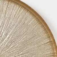 Тарелка &laquo;Кувшинка&raquo;, d=21 см, стекло, золотистая