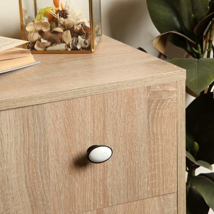 Ручка кнопка ТУНДРА РК023BL LIGHT, чёрная с белой вставкой, 8 шт TMP Ручка кнопка ТУНДРА РК023BL LIGHT, чёрная с белой вставкой, 8 шт TMP