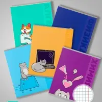 Набор предметных тетрадей Calligrata TOP &laquo;Животные&raquo;, 12 предметов, 48 листов, со справочным материалом, обложка из мелованного картона