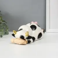 Копилка для денег &laquo;Коровка на сене&raquo;, керамика, 18.5&times;10.8&times;9.7 см