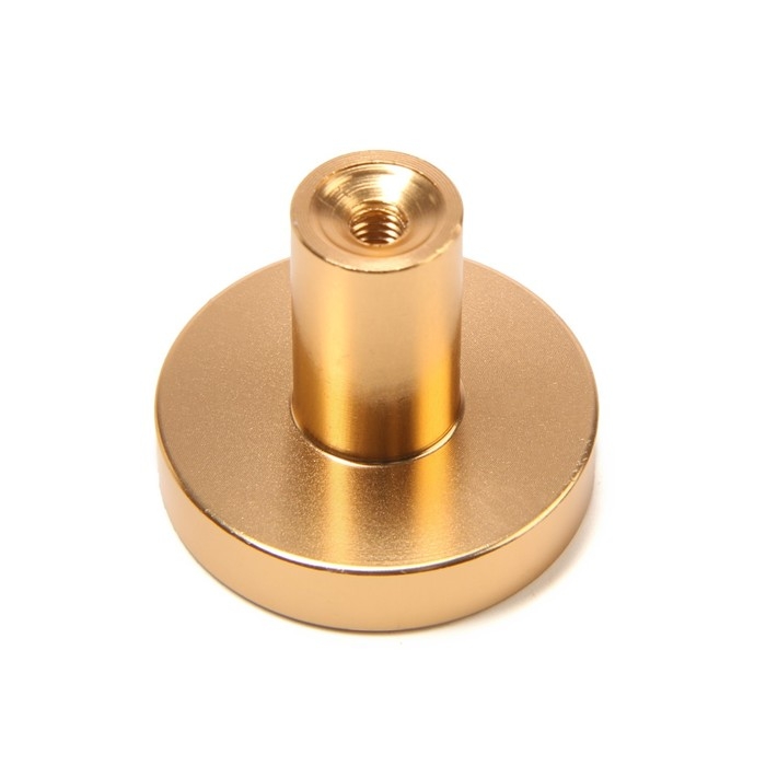 Ручка-кнопка CAPPIO PK325, d=30 мм, цвет золото, 8 шт.