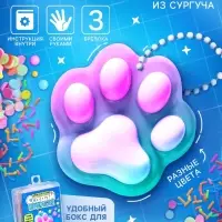 Набор для опытов &laquo;Создай брелок&raquo;, кошачья лапка из сургуча своими руками