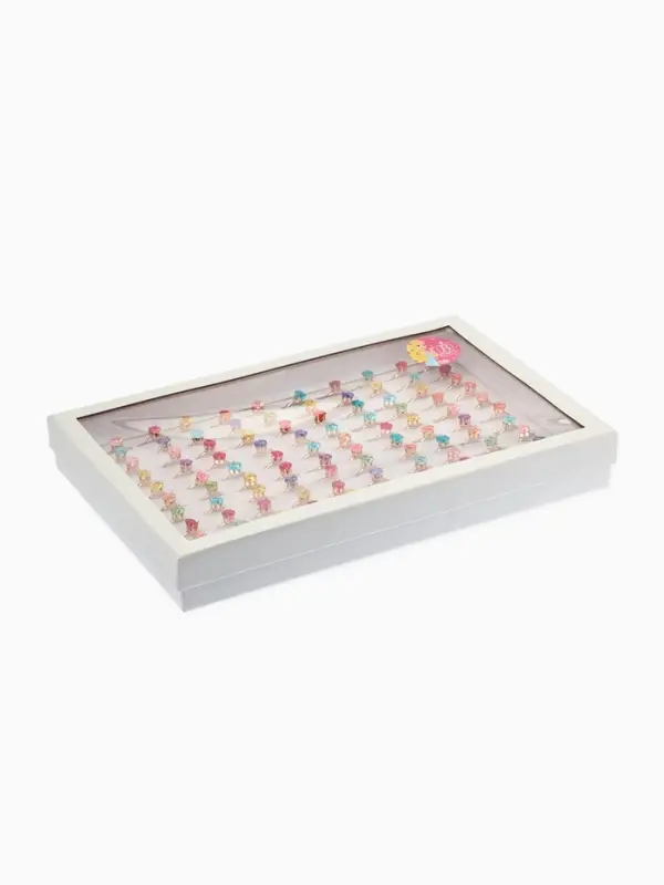 Кольцо &laquo;Выбражулька. Стразы&raquo;, крупные, МИКС