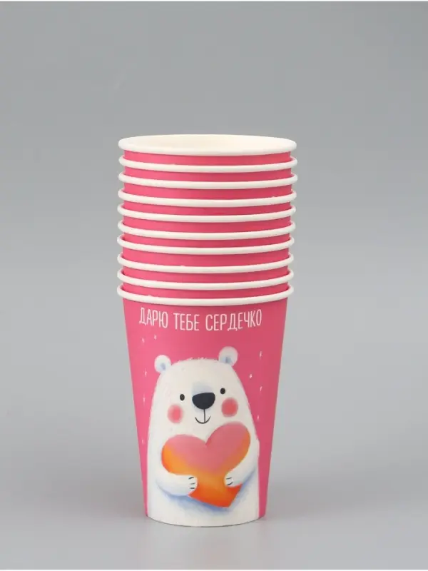 Стакан для цветов &laquo;Дарю тебе сердечко&raquo;, 350 мл
