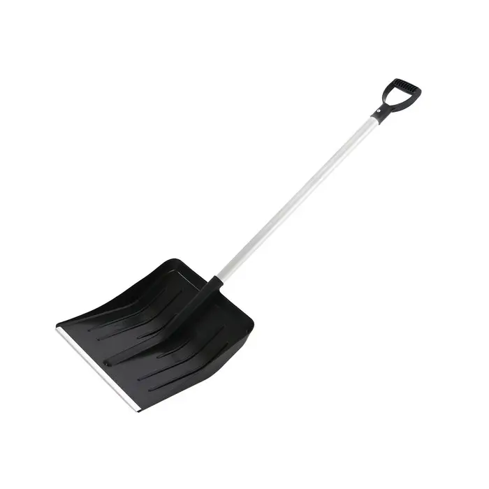 Лопата пластиковая, ковш 410 × 440 мм, с алюминиевой планкой, алюминиевый черенок с V-ручкой, «Метель» Лопата пластиковая, ковш 410 × 440 мм, с алюминиевой планкой, алюминиевый черенок с V-ручкой, «Метель»