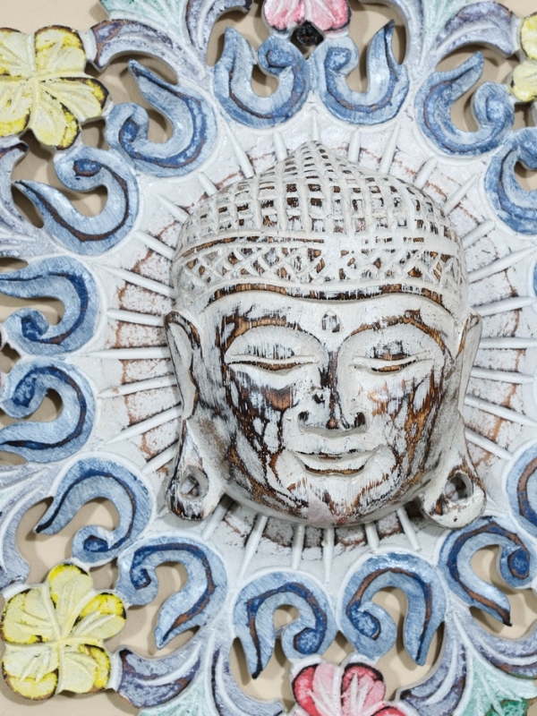 Панно резное МДФ  Панно резное МДФ "Будда", 30х30х0,6 см