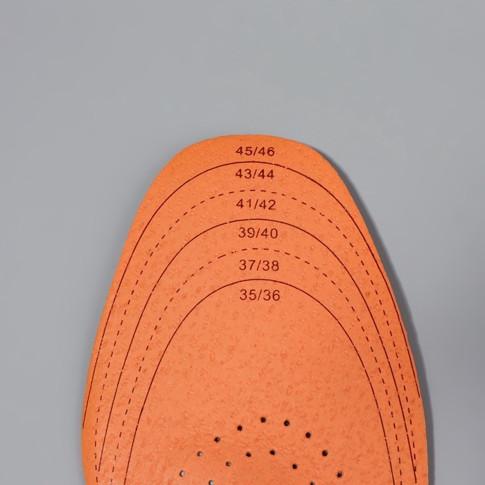 Стельки для обуви, универсальные, амортизирующие, дышащие, р-р RU до 47 (р-р Пр-ля до 46), 29,5 см, пара, цвет коричневый Стельки для обуви, универсальные, амортизирующие, дышащие, р-р RU до 47 (р-р Пр-ля до 46), 29,5 см, пара, цвет коричневый