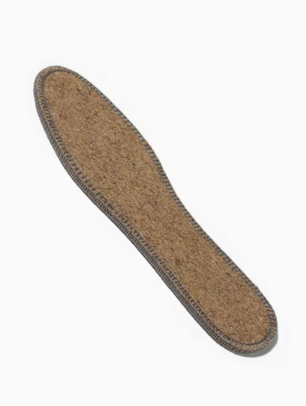 Стельки для обуви, утеплённые, двухслойные, фольгированные, окантовка, р-р RU 35 (р-р Пр-ля 37), 23.5 см, пара, серые