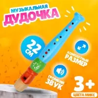 Музыкальная игрушка &laquo;Дудочка средняя&raquo;, цвета МИКС