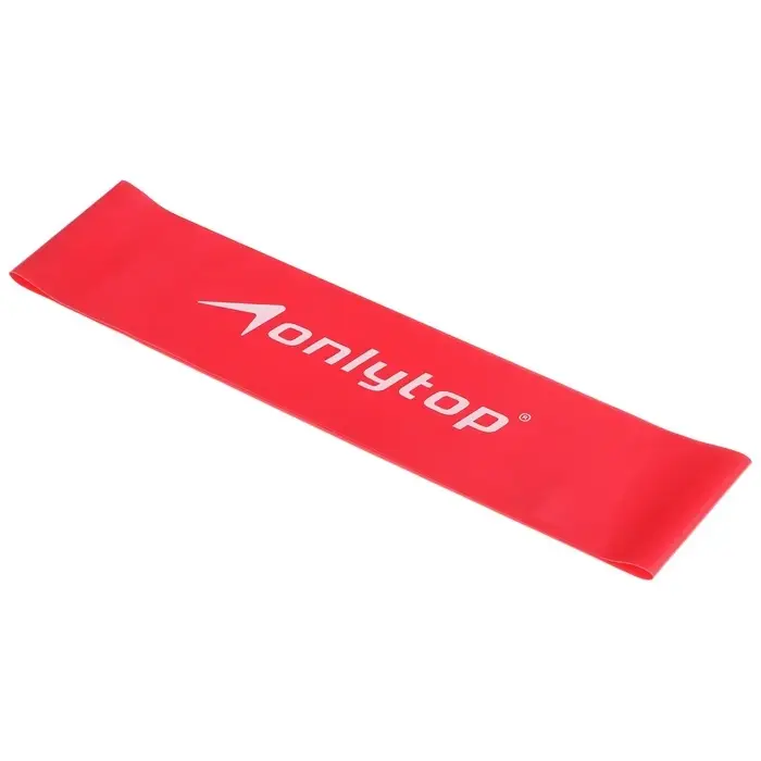 Фитнес-резинка ONLYTOP, 30.5&times;7.6&times;0.05 см, нагрузка 4 кг, цвет фуксия