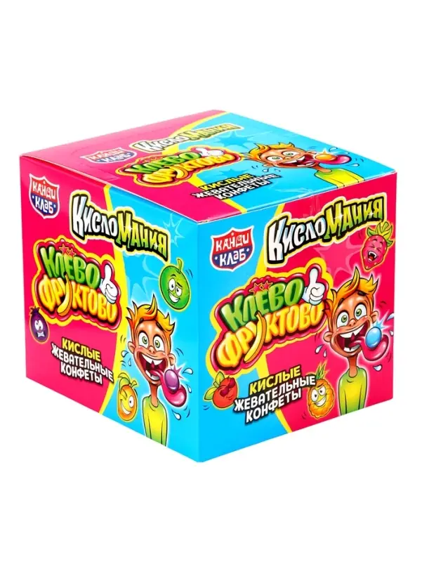 Конфеты кислые жевательные &laquo;Кисломания Клево-Фруктово&raquo;, 12 г
