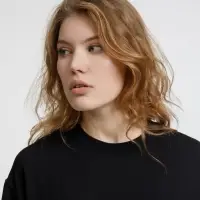 Футболка оверсайз унисекс Lavinia, черная, размер M/L