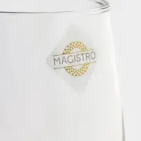 Бокал Magistro &laquo;Forma. Часы&raquo;, 450 мл, 8&times;17.5 см, стекло, прозрачный