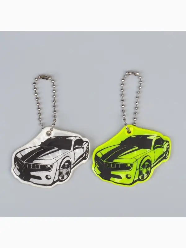 Светоотражающий элемент &laquo;Авто&raquo;, двусторонний, 5.5&times;4.3 см, МИКС