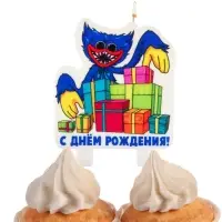 Свеча для торта «С Днем Рождения!», Монстр