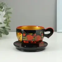 Чайная пара, дерево хохлома