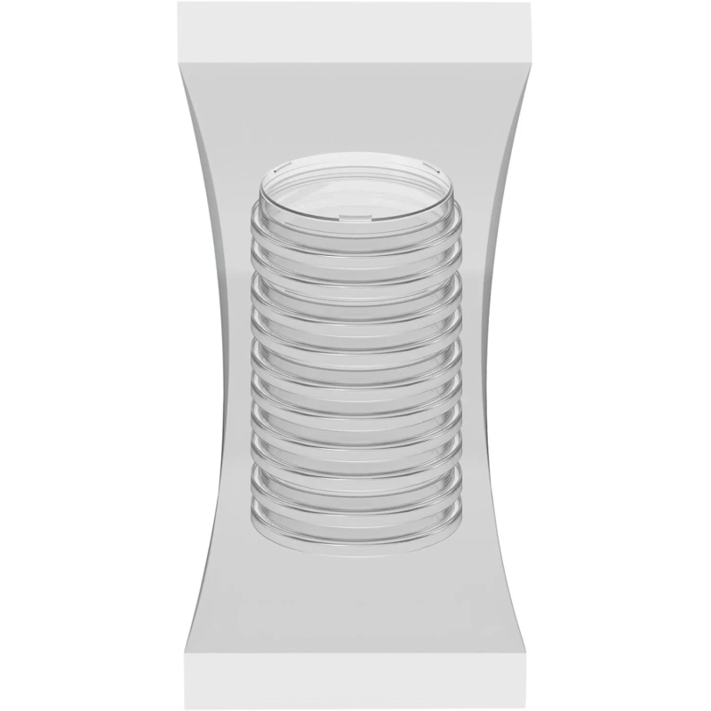 Чашка Петри (Родака) контактная   55 мм, вент. 10шт/уп ЧБН1-В-14х55-K ПС ГУ