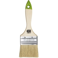 Кисть плоская 63 мм, натуральная щетина, деревянная ручка Сибртех (82264)