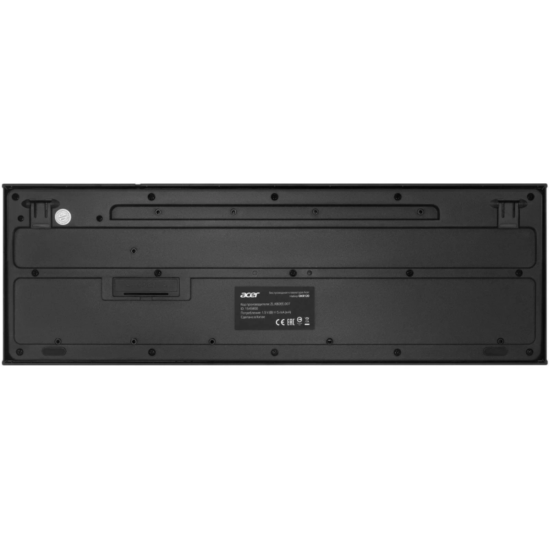 Набор клавиатура+мышь Acer OKR120 клав:black мышь:black USB//(ZL.KBDEE.007)