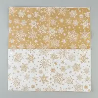 Салфетки новогодние бумажные &laquo;Снежное торжество&raquo;, 33&times;33, 3 слоя, 20 шт.