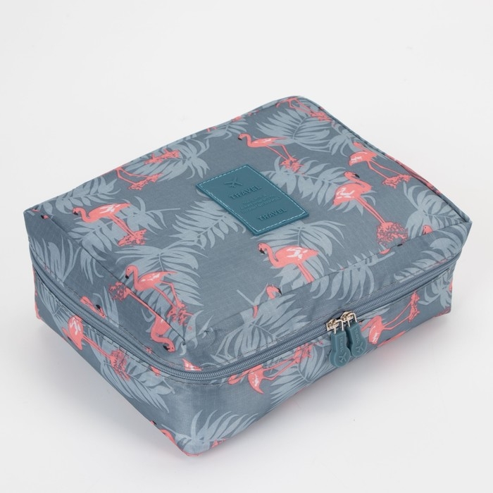 Косметичка на молнии, цвет серо-голубой Косметичка на молнии, цвет серо-голубой