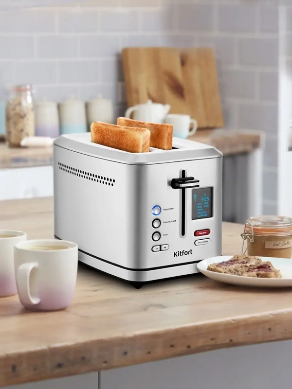 Тостер для хлеба техника для кухни КТ-2049 - 2 слота