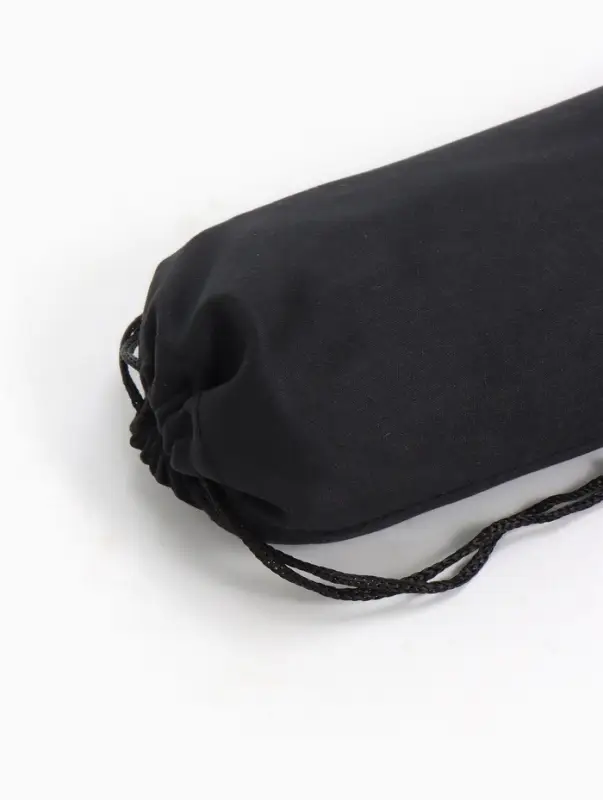 Чехол для очков на затяжке, плотность 230 г/м&sup2;, размер 9.2&times;0.5&times;17.5 см, чёрный