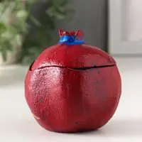 Шкатулка "Гранат" 9х8,5х8 см, синий Шкатулка "Гранат" 9х8,5х8 см, синий