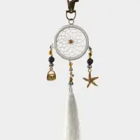 Брелок ловец снов, 17 см, серебристый Брелок ловец снов, 17 см, серебристый