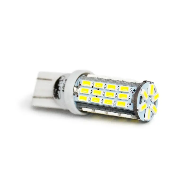 T101 T10/белый/ (W2.1x9.5d) 54SMD 3014 9-30V W5W, коробка 2 шт.