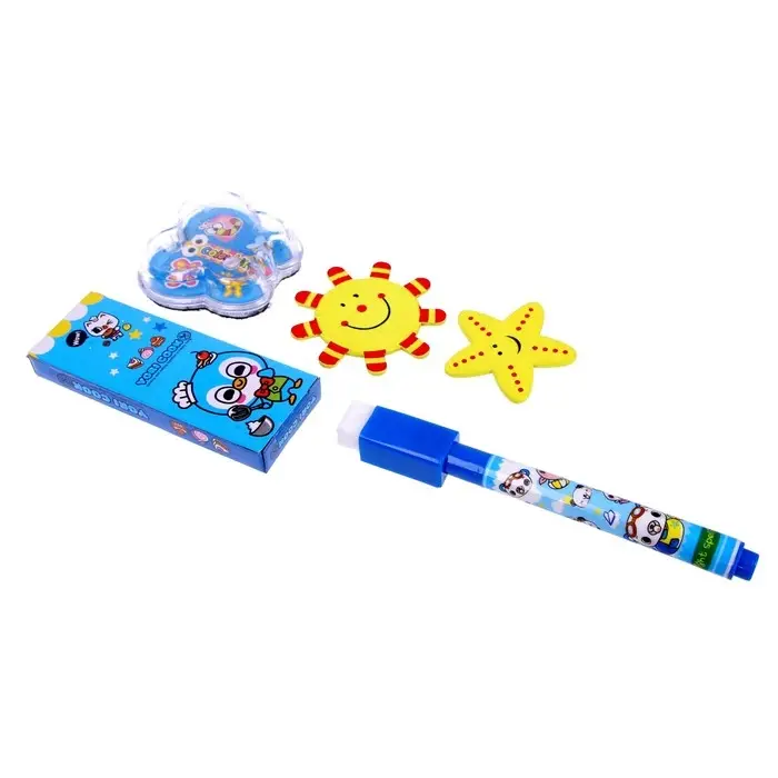 Доска для рисования магнитная двухсторонняя, под маркер и мел, губка, мел 3 шт., маркер, магниты 2 шт.