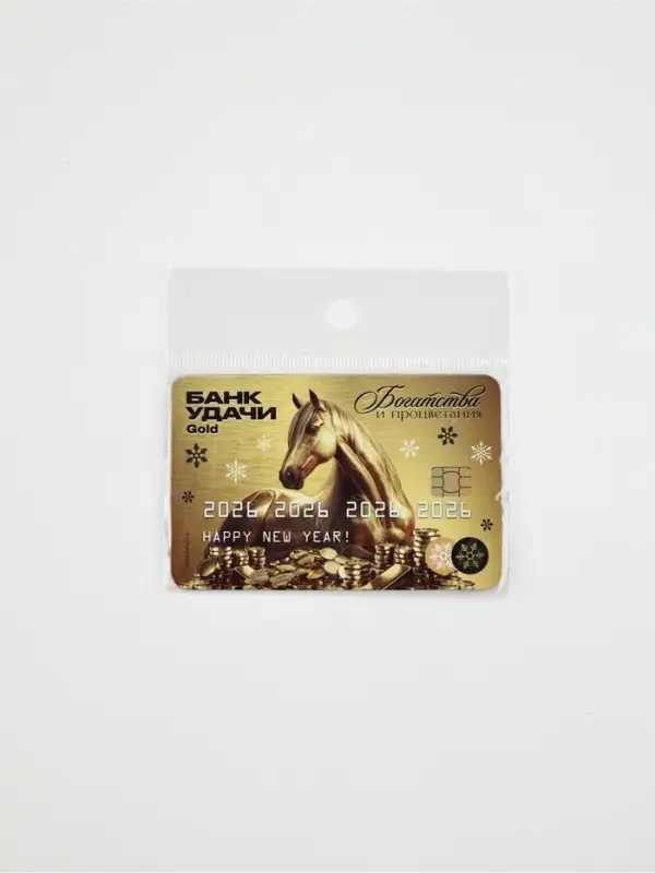 Магнит новогодний на холодильник «Банк удачи», 8,5 х 5,5 см