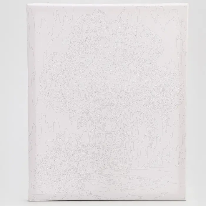 Картина по номерам на холсте с подрамником «Пионы» 40×50 см Картина по номерам на холсте с подрамником «Пионы» 40×50 см