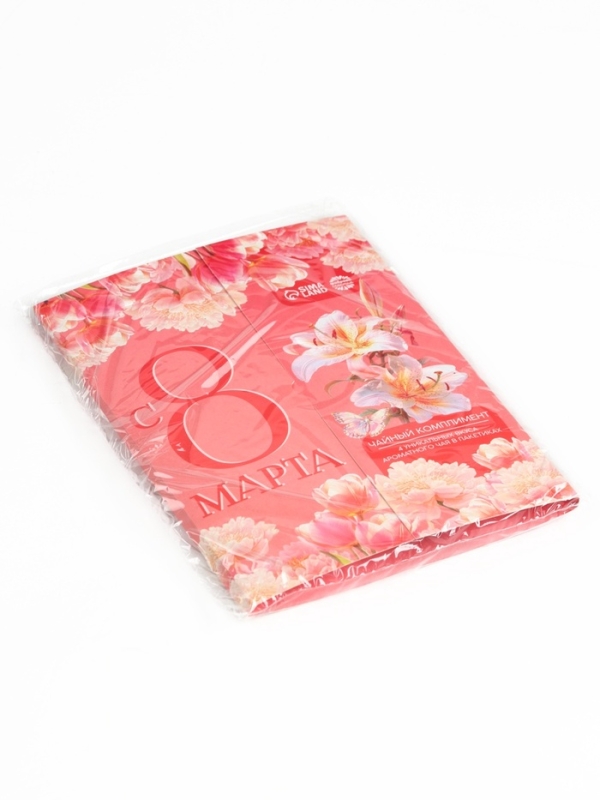 Чай подарочный «С 8 марта: лилии», 4 пакетика Чай подарочный «С 8 марта: лилии», 4 пакетика