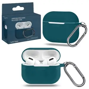 Чехол для AirPods Pro с карабином №18 Pacific Green
