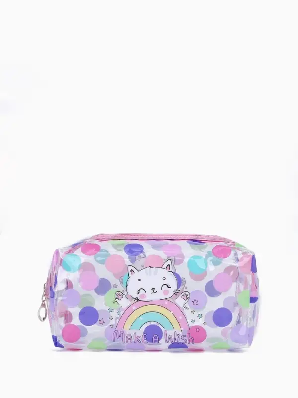 Набор косметичек для бассейна 2 в 1 &laquo;Котик&raquo;, с рисунком, разноцветный