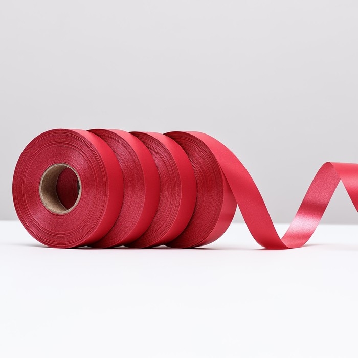 Лента полипропиленовая Лента полипропиленовая "Matte" для декора и подарков, красная, 2 см х 50 м