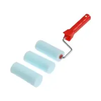 Валик ЛОМ, поролон, 100 мм, рукоятка d=6 мм, D=16 мм, 2 запасных шубки