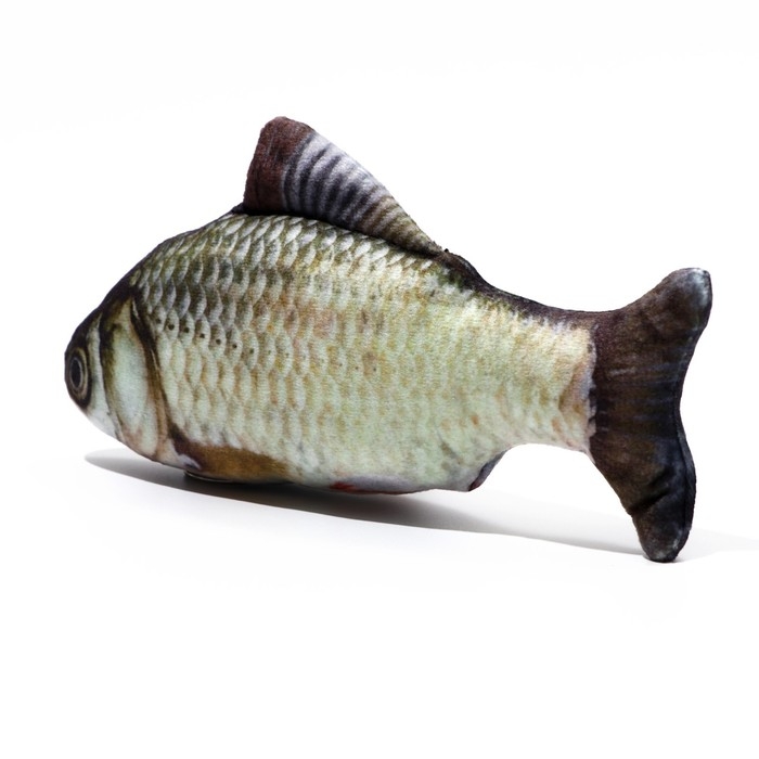 Игрушка  Игрушка "Рыба моей мечты!" с кошачьей мятой, карась, 20 см