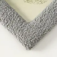 Фоторамка МДФ, иск. мех 10х15 см "Плюш. Арка" серая 21,5х16,5х2 см