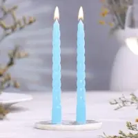 Свечи витые ароматические, 1.5&times;15 см, 2 шт., яблоко
