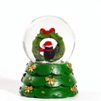 Снежный шар &laquo;Ёлочка с бантами с персонажем&raquo;, d=4.5 см, 5&times;5&times;6.5 см, МИКС