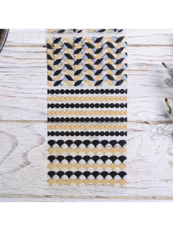 Термонаклейки на 7 яиц &laquo;Роскошь&raquo; на пасху, 7,3 х 34,2 см