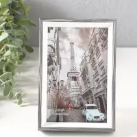 Фоторамка пластик 10х15 см "Данте" чёрный состаренный 16х10,8х2,5 см