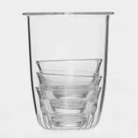 Чайный набор &laquo;Иши&raquo;, чайник, 3 пиалы, в сумочке, стекло, прозрачный