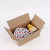 Набор одноразовой бумажной посуды, 20 предметов: 10 стаканов, 10 тарелок, Ум и Хрум