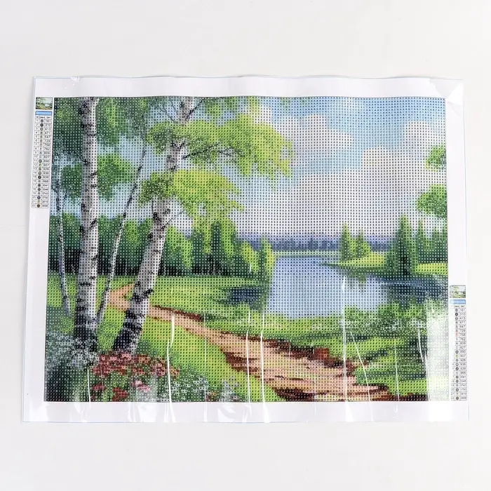 Алмазная вышивка полное заполнение &laquo;Березки&raquo;, 30&times;40 см, на холсте